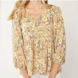 Floral Print Women's Top